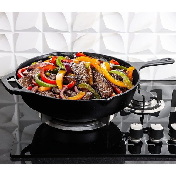 12 Inch Black Nonstick Saute Frying Pan - Picture 2 of 8